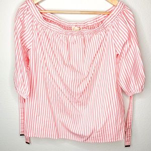 Michael Kors Pink Striped Top